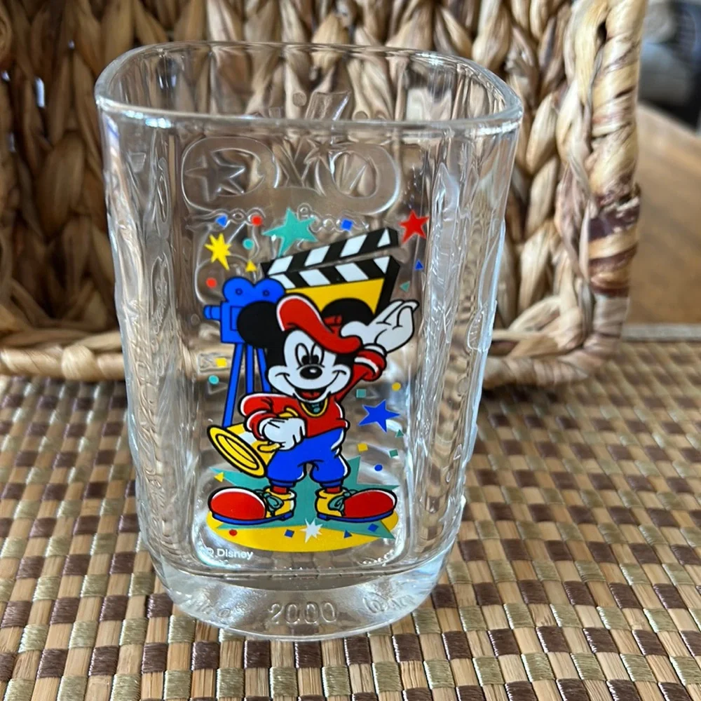 Vintage Walt Disney World McDonalds 2000 Commemorative Glass featuring Mickey